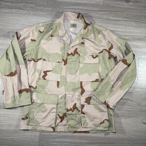 Vintage Desert Camo Military Jacket Coat Field Utility‎ Outdoor Size Medium